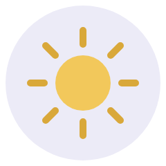 朝の光のイメージ(太陽)