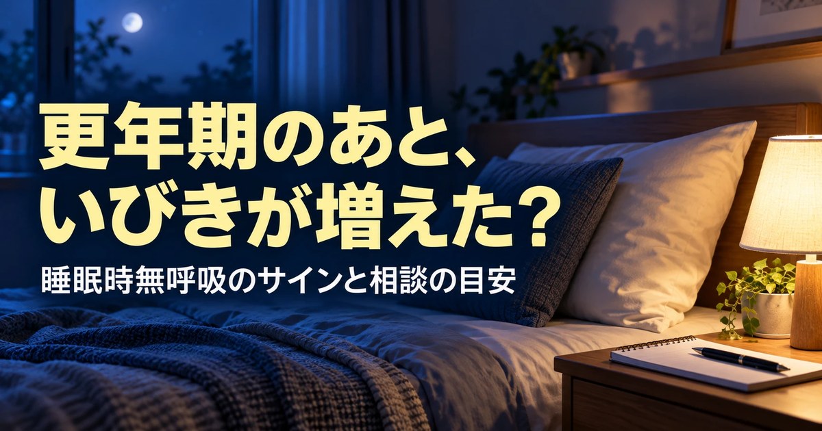 夜の寝室のベッドとランプ、ノートのイメージ